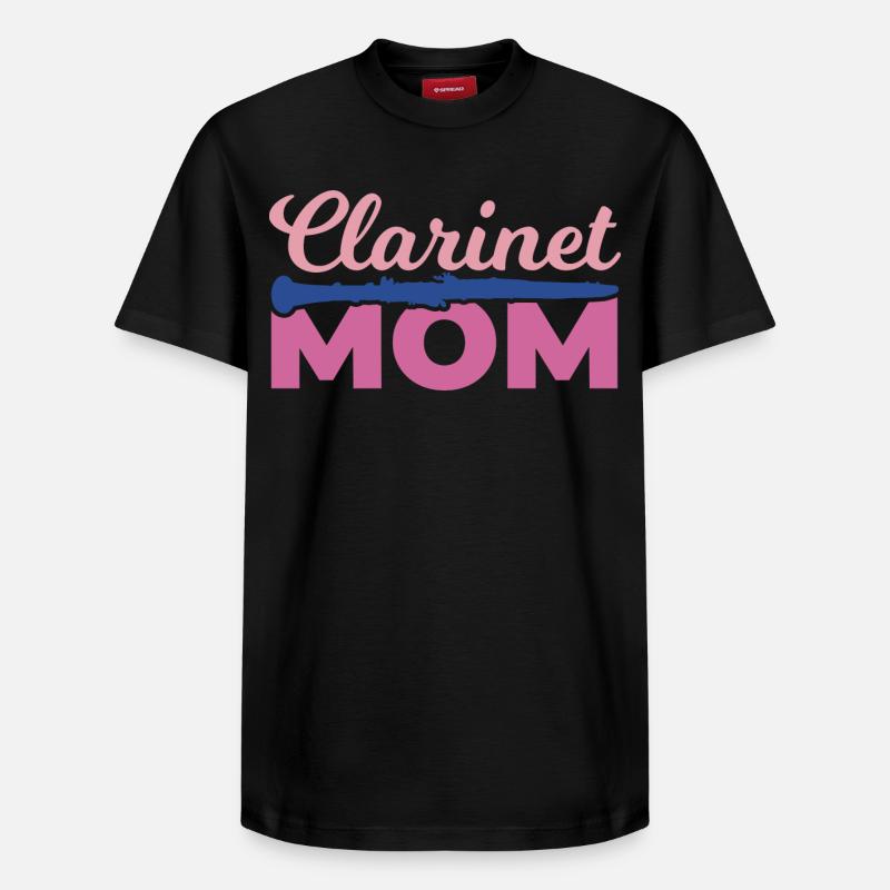 Clarinette Mama - T-shirt unisexe décontracté en coton Supima – de SPREAD - noir
