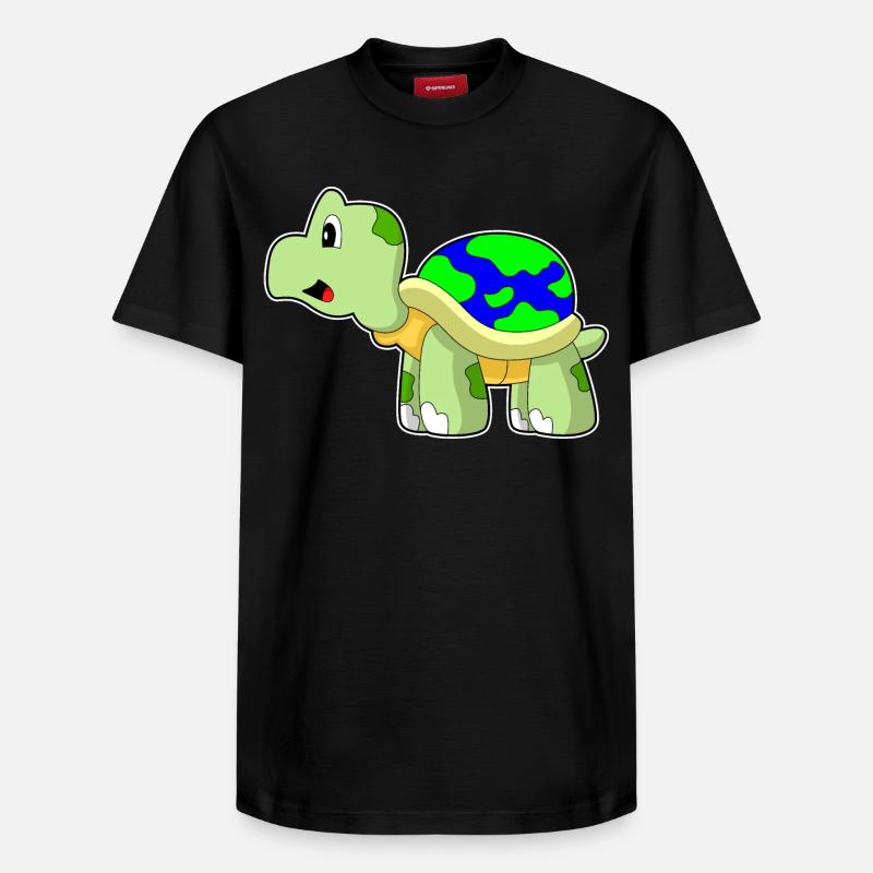 Schildkröte Erde - Relaxed Unisex Supima Cotton T-Shirt – von SPREAD - Schwarz