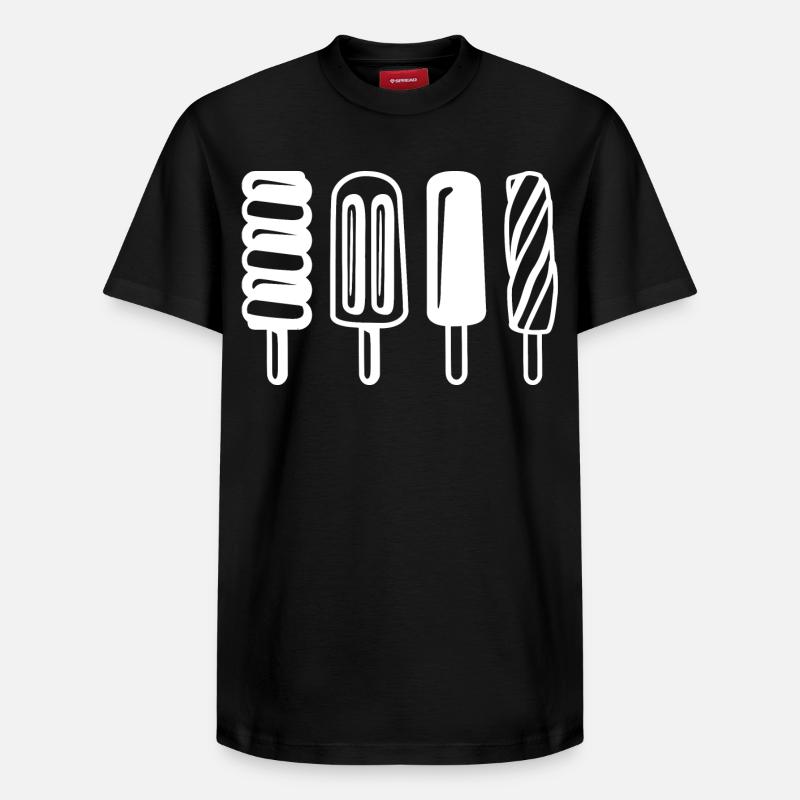 Glace - T-shirt unisexe décontracté en coton Supima – de SPREAD - noir