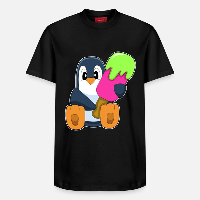 Popsicle pingouin - T-shirt unisexe décontracté en coton Supima – de SPREAD - noir