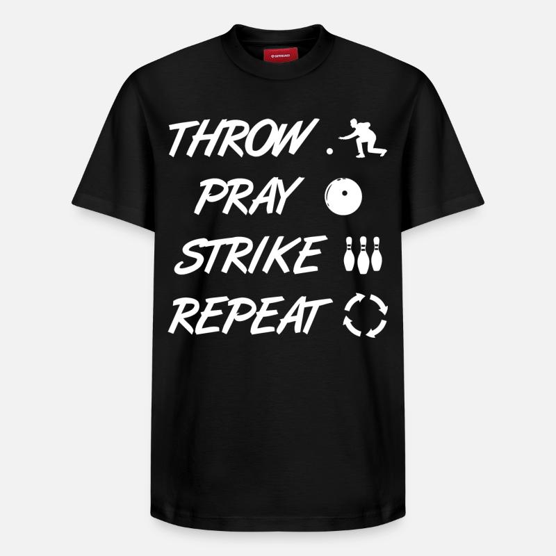 Bowler drôle - T-shirt unisexe décontracté en coton Supima – de SPREAD - noir