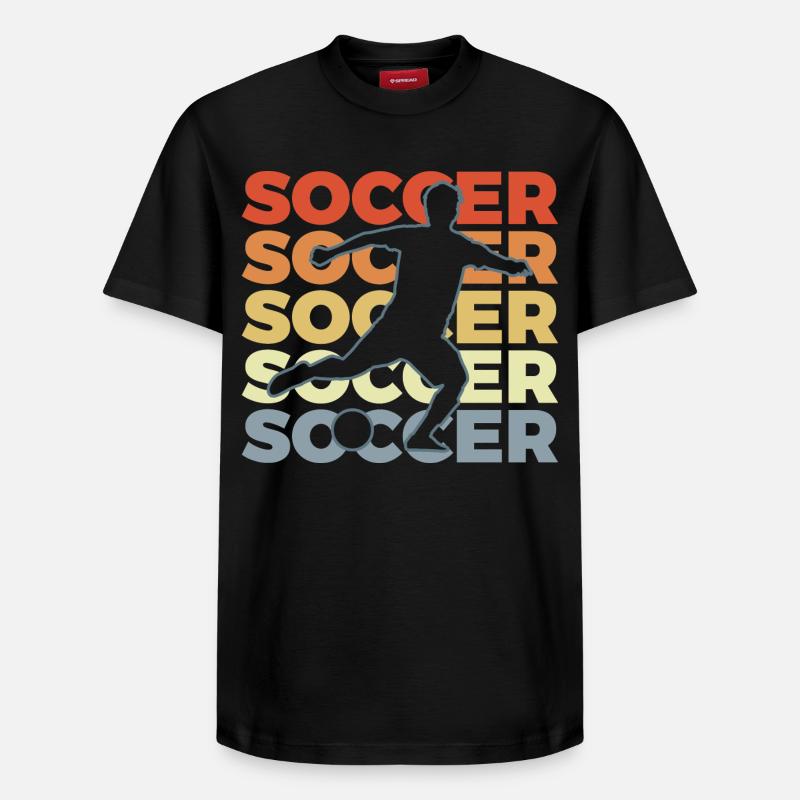 Footballeur - T-shirt unisexe décontracté en coton Supima – de SPREAD - noir