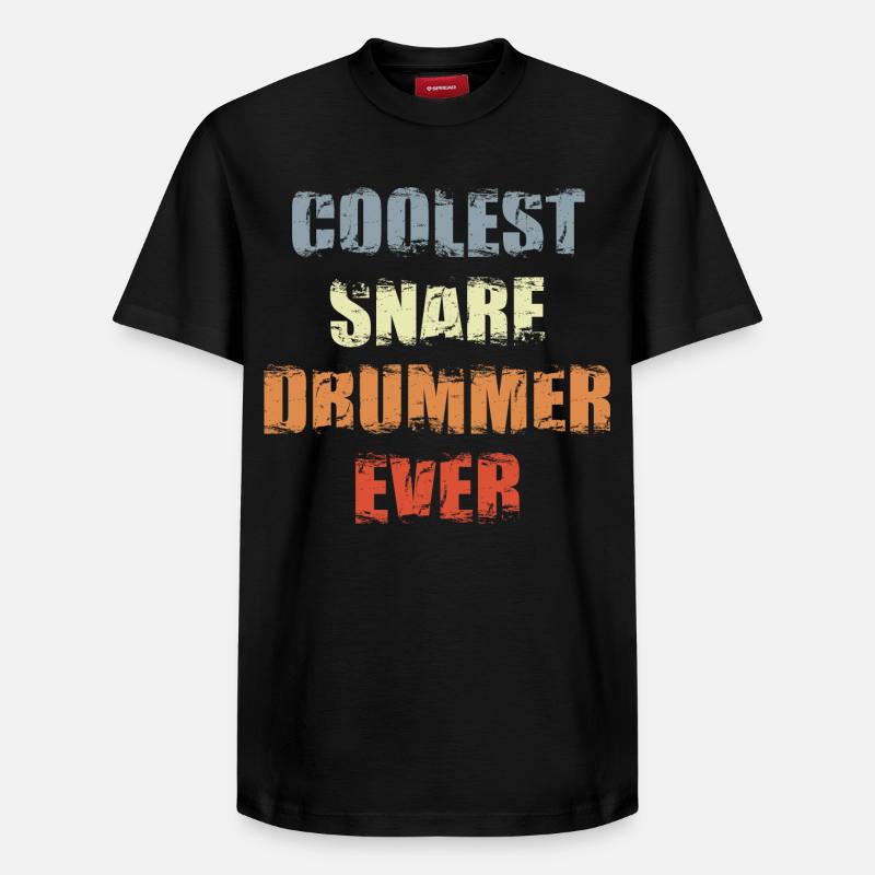 Schnarrtrommel Spieler - Relaxed Unisex Supima Cotton T-Shirt – von SPREAD - Schwarz
