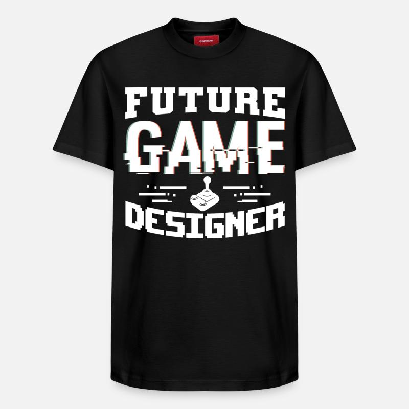 Game Designer Junge - Relaxed Unisex Supima Cotton T-Shirt – von SPREAD - Schwarz