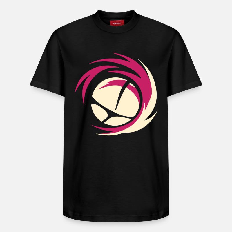 Volley-ball - T-shirt unisexe décontracté en coton Supima – de SPREAD - noir