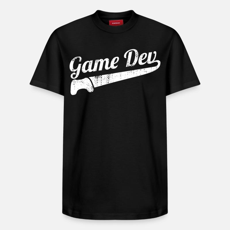 Game Developer - Relaxed Unisex Supima Cotton T-Shirt – by SPREAD - black