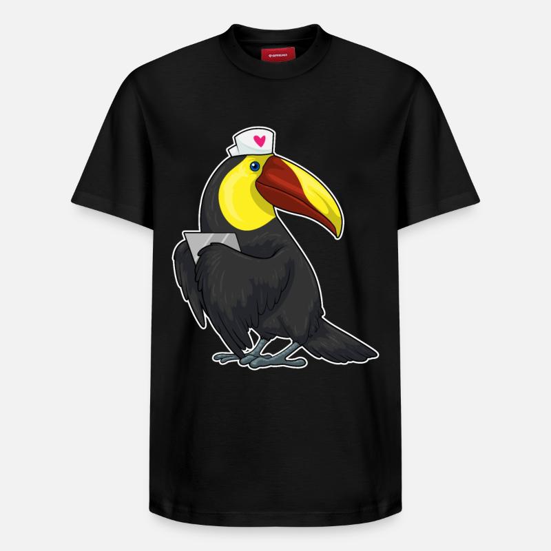 Bloc-notes de Toucan Nurse - T-shirt unisexe décontracté en coton Supima – de SPREAD - noir