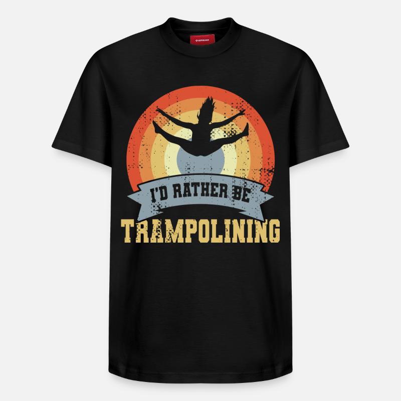 Dicton trampoline - T-shirt unisexe décontracté en coton Supima – de SPREAD - noir
