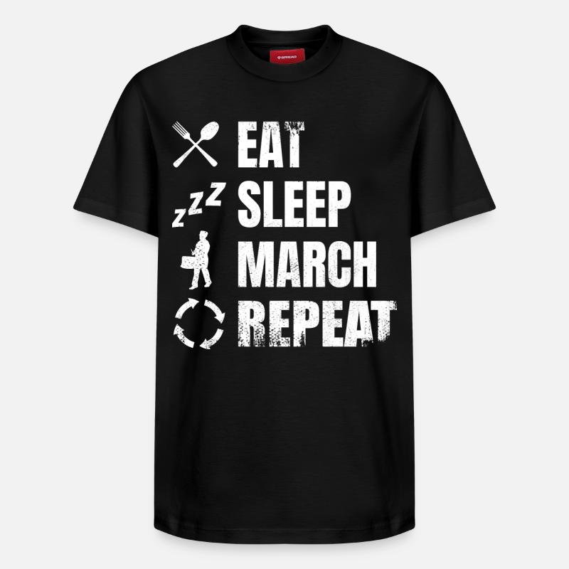Routine quotidienne du batteur - T-shirt unisexe décontracté en coton Supima – de SPREAD - noir