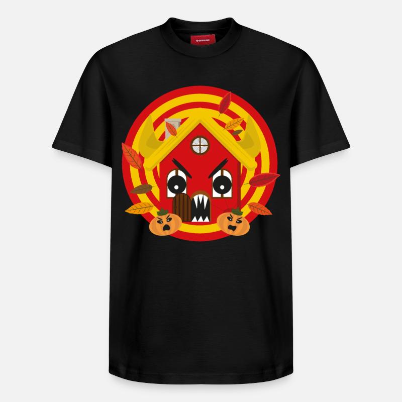 Häuschens Plausch im Herbst - Relaxed Unisex Supima Cotton T-Shirt – von SPREAD - Schwarz