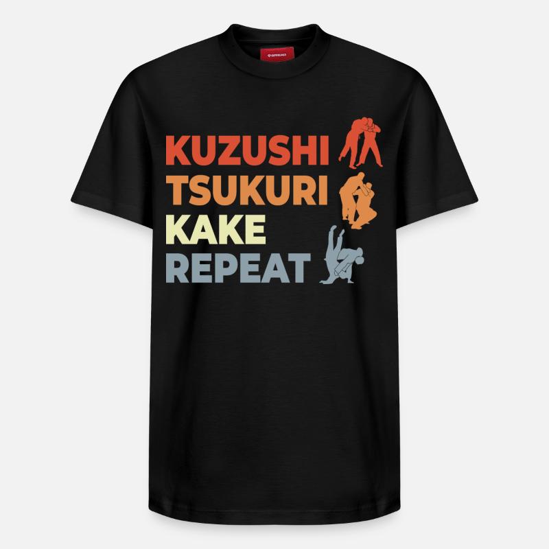 Judo Techniques - T-shirt unisexe décontracté en coton Supima – de SPREAD - noir