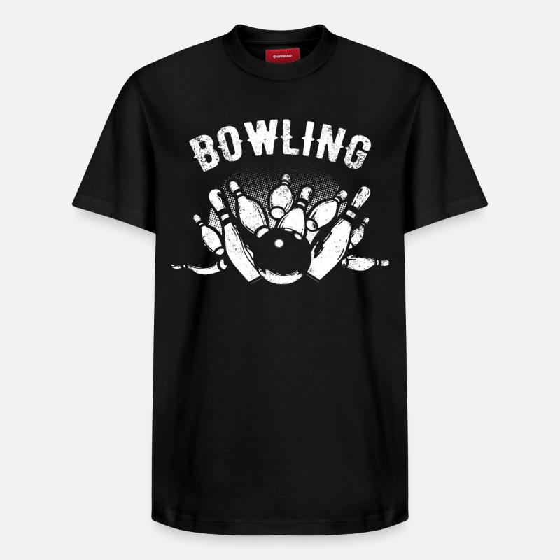 Bowling - T-shirt unisexe décontracté en coton Supima – de SPREAD - noir