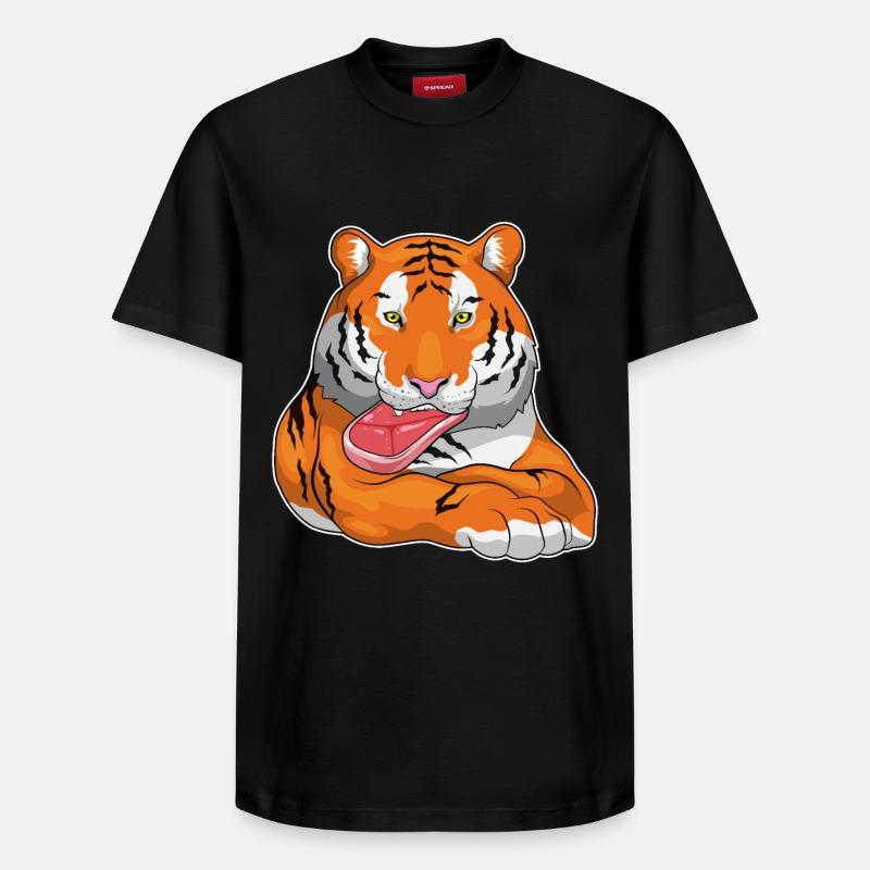 Viande de tigre - T-shirt unisexe décontracté en coton Supima – de SPREAD - noir