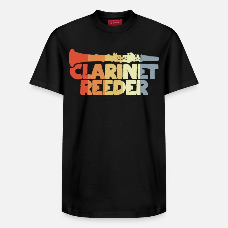 Anches de clarinette - T-shirt unisexe décontracté en coton Supima – de SPREAD - noir