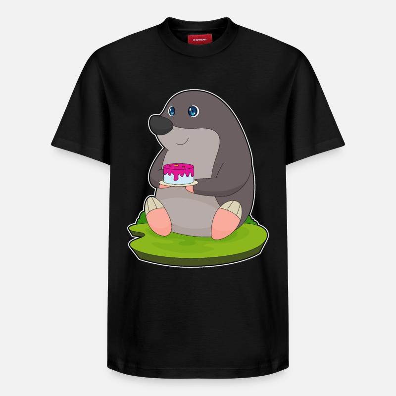 Gâteau taupe - T-shirt unisexe décontracté en coton Supima – de SPREAD - noir