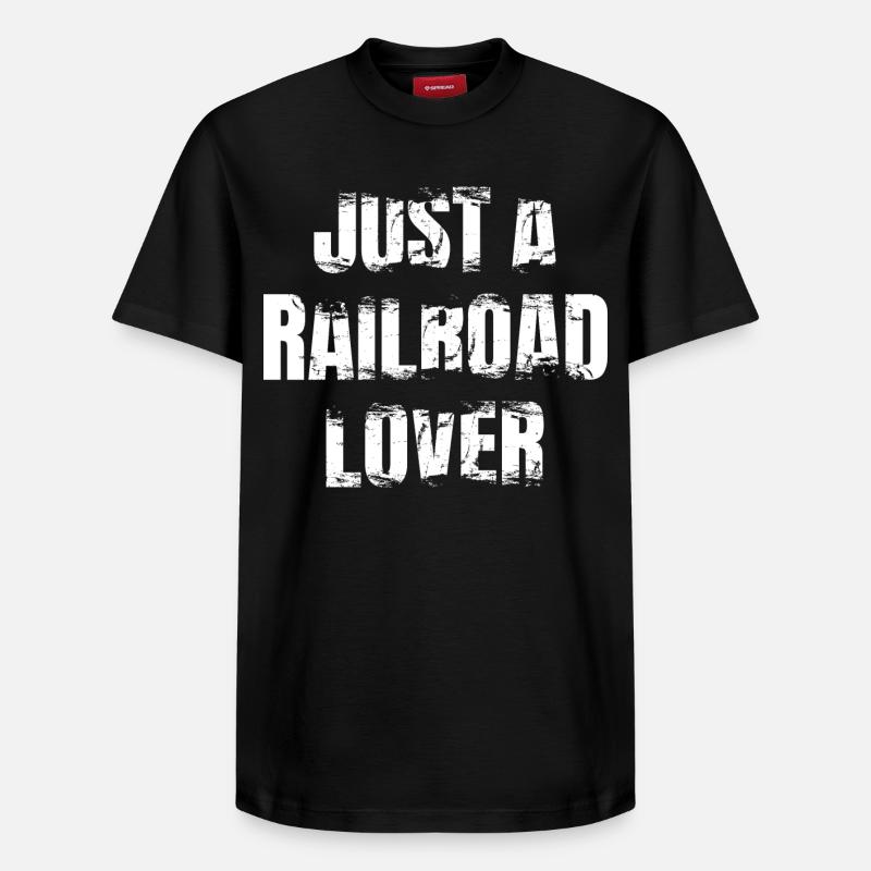 Amateurs de train - T-shirt unisexe décontracté en coton Supima – de SPREAD - noir