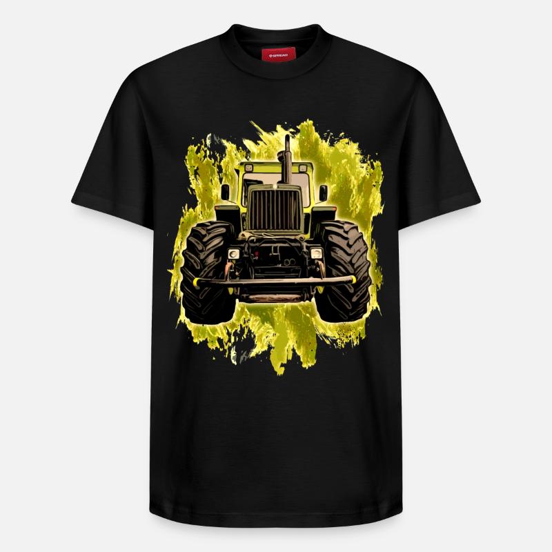 MB trac Front - Relaxed Unisex Supima Cotton T-Shirt – von SPREAD - Schwarz