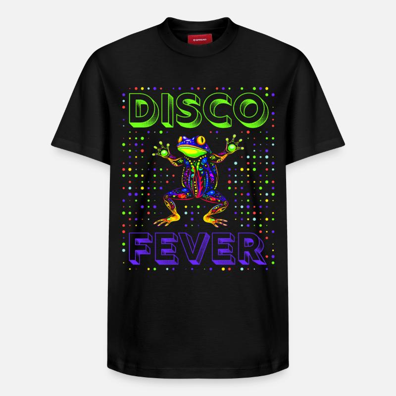 Frog Disco Fever - T-shirt unisexe décontracté en coton Supima – de SPREAD - noir
