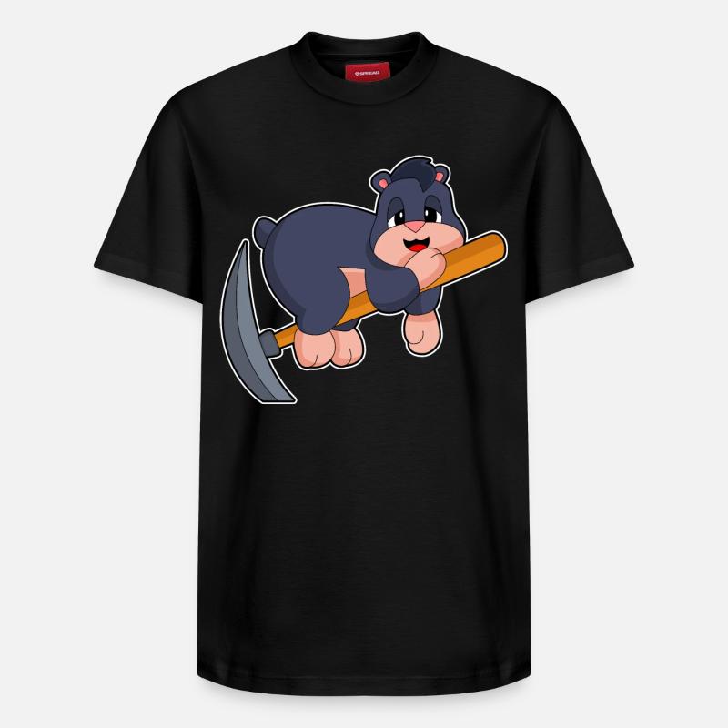 Pioche de Tale Miner - T-shirt unisexe décontracté en coton Supima – de SPREAD - noir