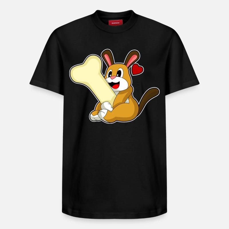 Os de chien - T-shirt unisexe décontracté en coton Supima – de SPREAD - noir