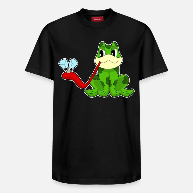 Mouche grenouille - T-shirt unisexe décontracté en coton Supima – de SPREAD - noir