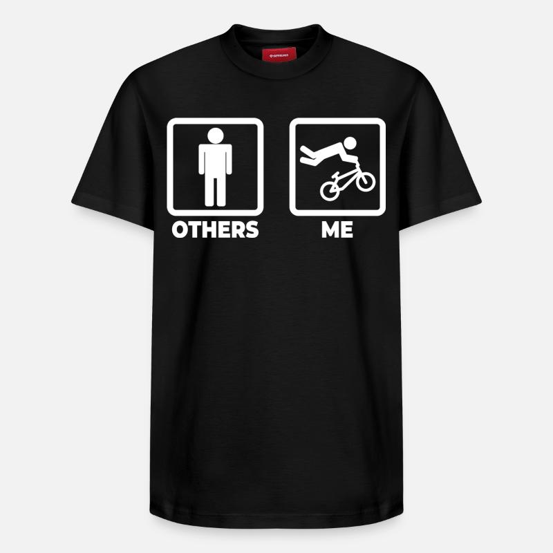 BMX Routine - T-shirt unisexe décontracté en coton Supima – de SPREAD - noir