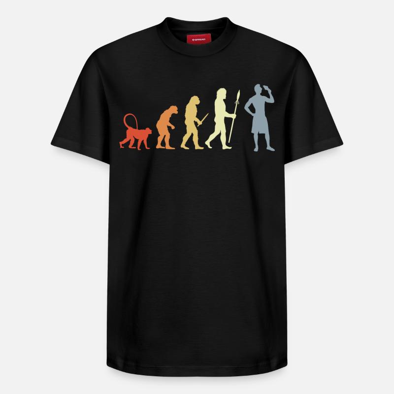 Evolution Ice Cream Lovers - Relaxed Unisex Supima Cotton T-Shirt – by SPREAD - black