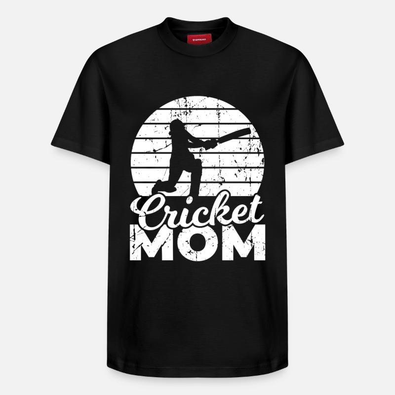 Kricket Mama - Relaxed Unisex Supima Cotton T-Shirt – von SPREAD - Schwarz