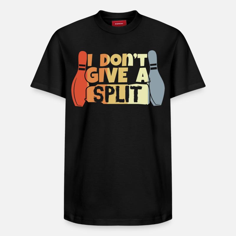 Bowling Spruch - Relaxed Unisex Supima Cotton T-Shirt – von SPREAD - Schwarz