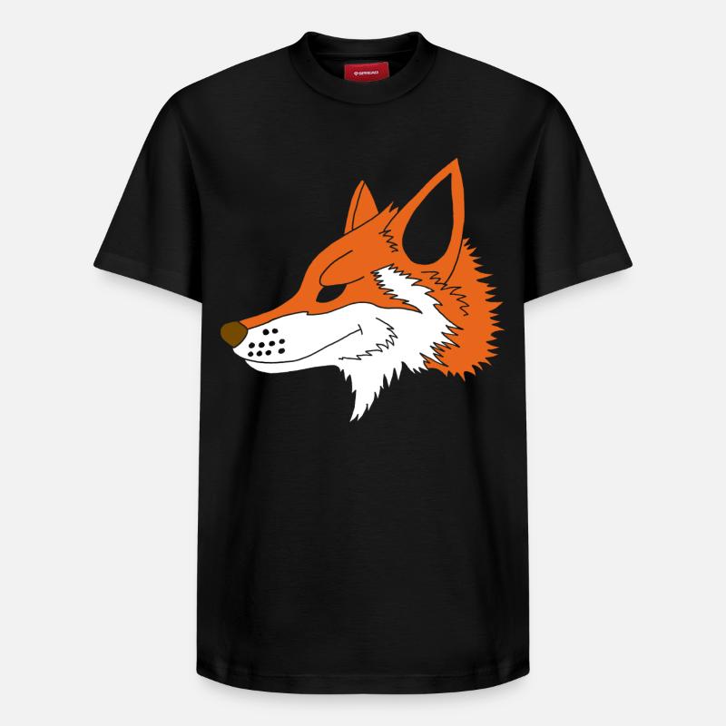 Rusé comme un renard - T-shirt unisexe décontracté en coton Supima – de SPREAD - noir