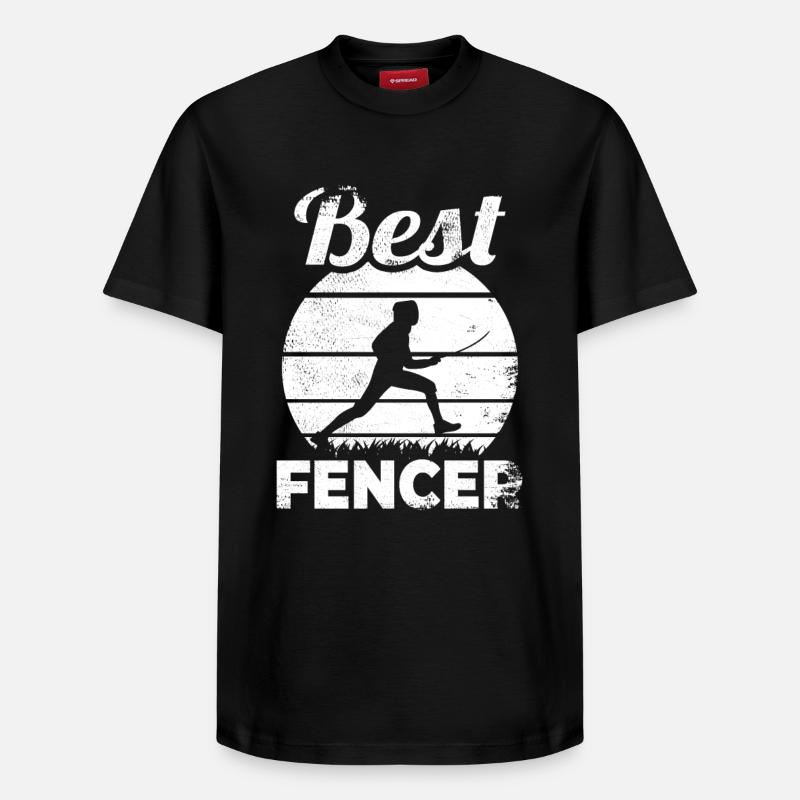 Fechter - Relaxed Unisex Supima Cotton T-Shirt – von SPREAD - Schwarz