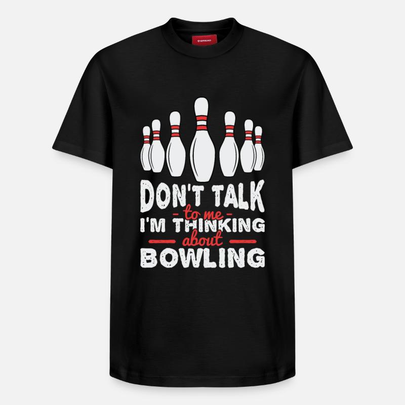 Je pense au bowling - T-shirt unisexe décontracté en coton Supima – de SPREAD - noir