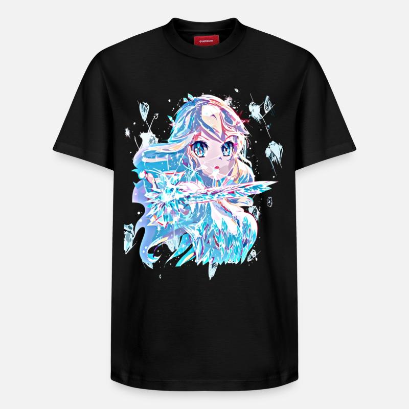 Princesse des glaces - T-shirt unisexe décontracté en coton Supima – de SPREAD - noir