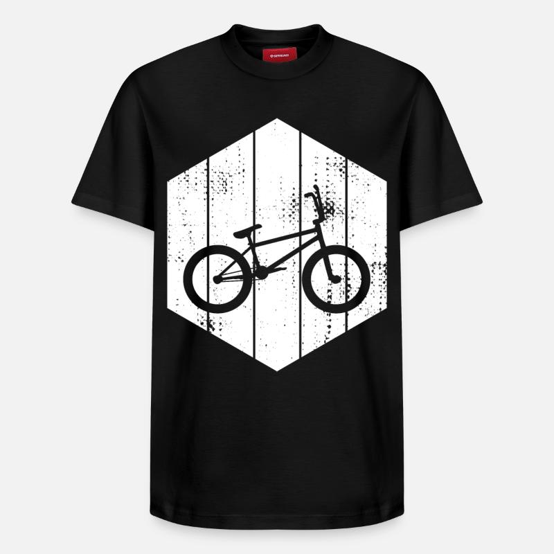Croquis de roue BMX - T-shirt unisexe décontracté en coton Supima – de SPREAD - noir
