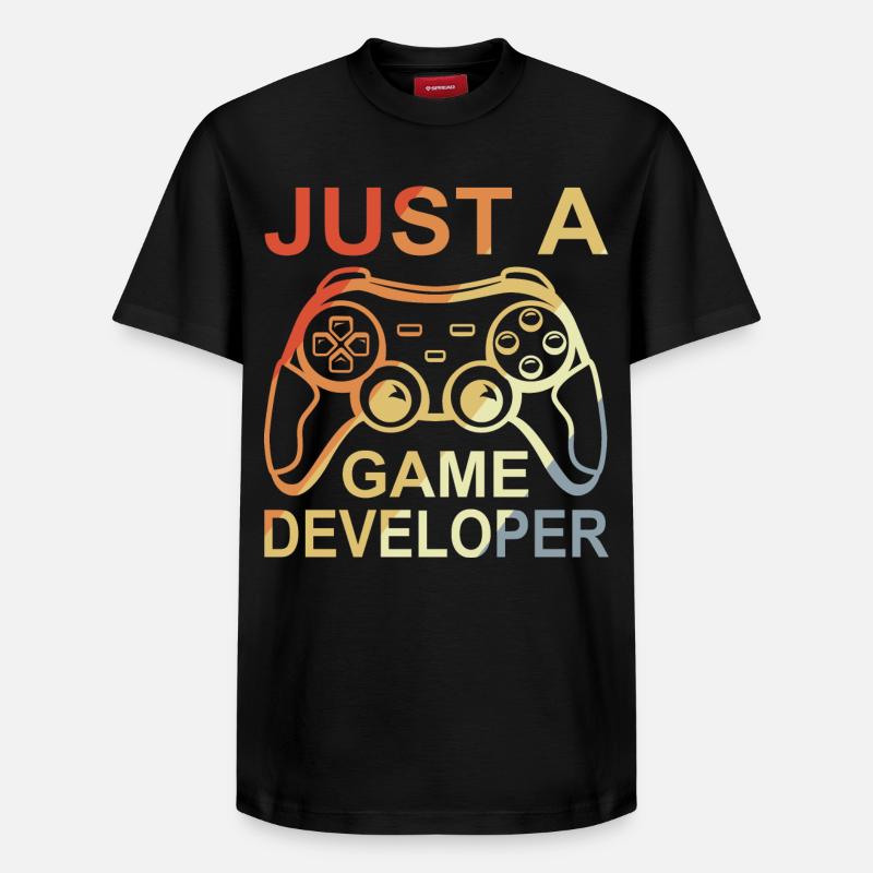 Développeur de jeux - T-shirt unisexe décontracté en coton Supima – de SPREAD - noir