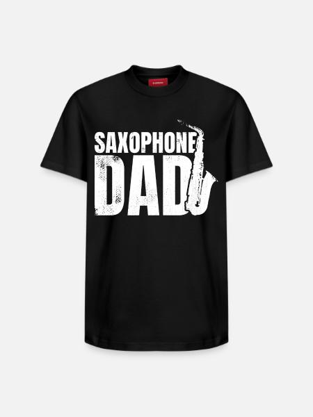 Saxophonist Father - Relaxed Unisex Supima Cotton T-Shirt – by SPREAD - black