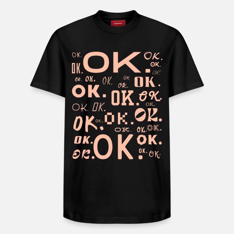 OK. - T-shirt unisexe décontracté en coton Supima – de SPREAD - noir