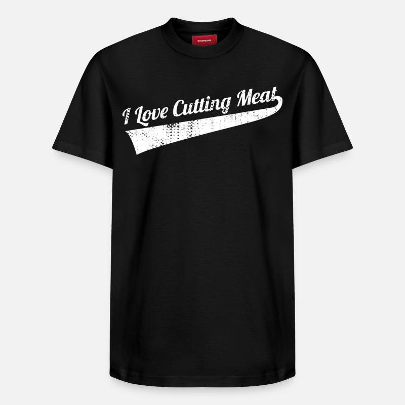 Fleisch schneiden - Relaxed Unisex Supima Cotton T-Shirt – von SPREAD - Schwarz
