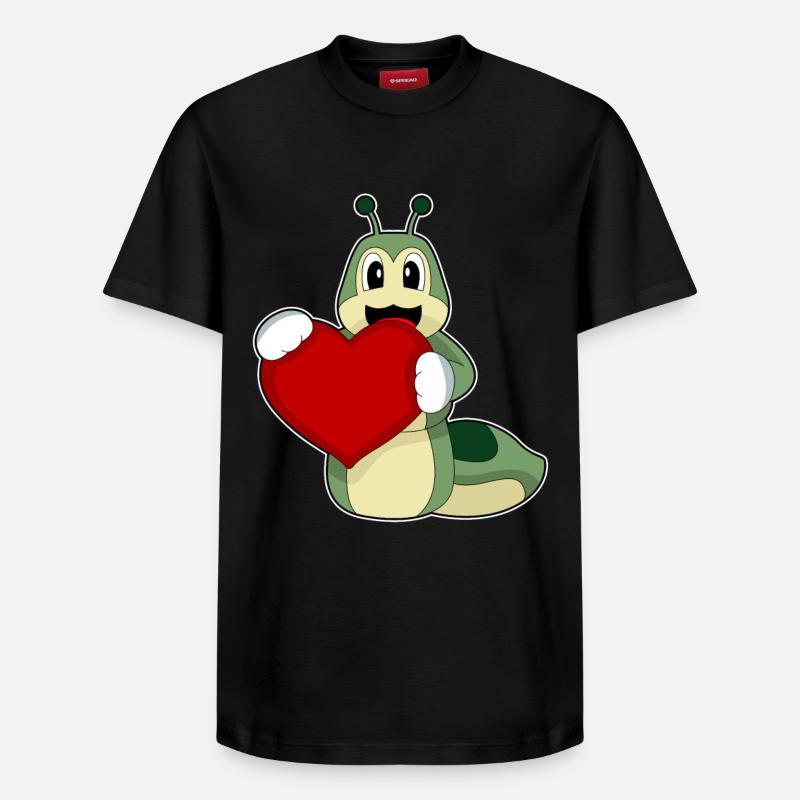 Cœur de chenille - T-shirt unisexe décontracté en coton Supima – de SPREAD - noir