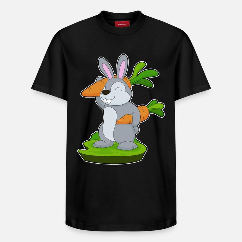 Carottes lapin - T-shirt unisexe décontracté en coton Supima – de SPREAD - noir