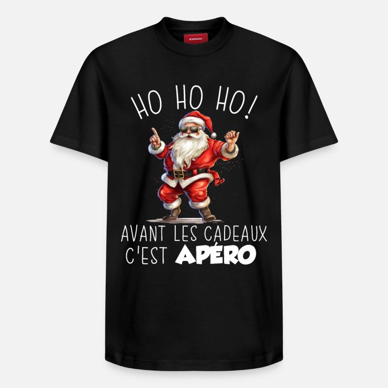 Pull Moche De Noël - T-shirt unisexe décontracté en coton Supima – de SPREAD - noir