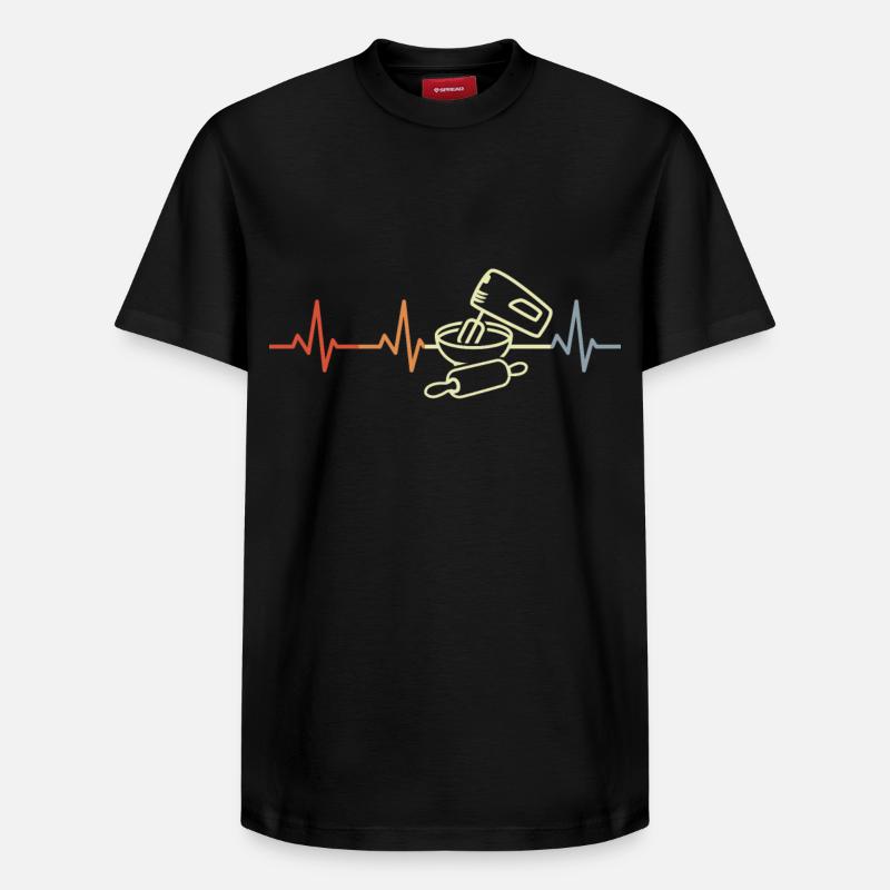 Kitchen Gadget Pulse - Relaxed Unisex Supima Cotton T-Shirt – by SPREAD - black