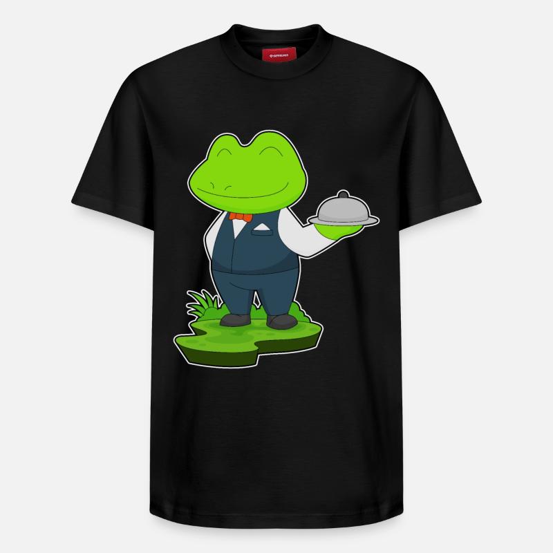 Frosch Kellner Servierplatte - Relaxed Unisex Supima Cotton T-Shirt – von SPREAD - Schwarz
