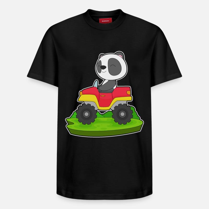 Panda Auto - Relaxed Unisex Supima Cotton T-Shirt – von SPREAD - Schwarz