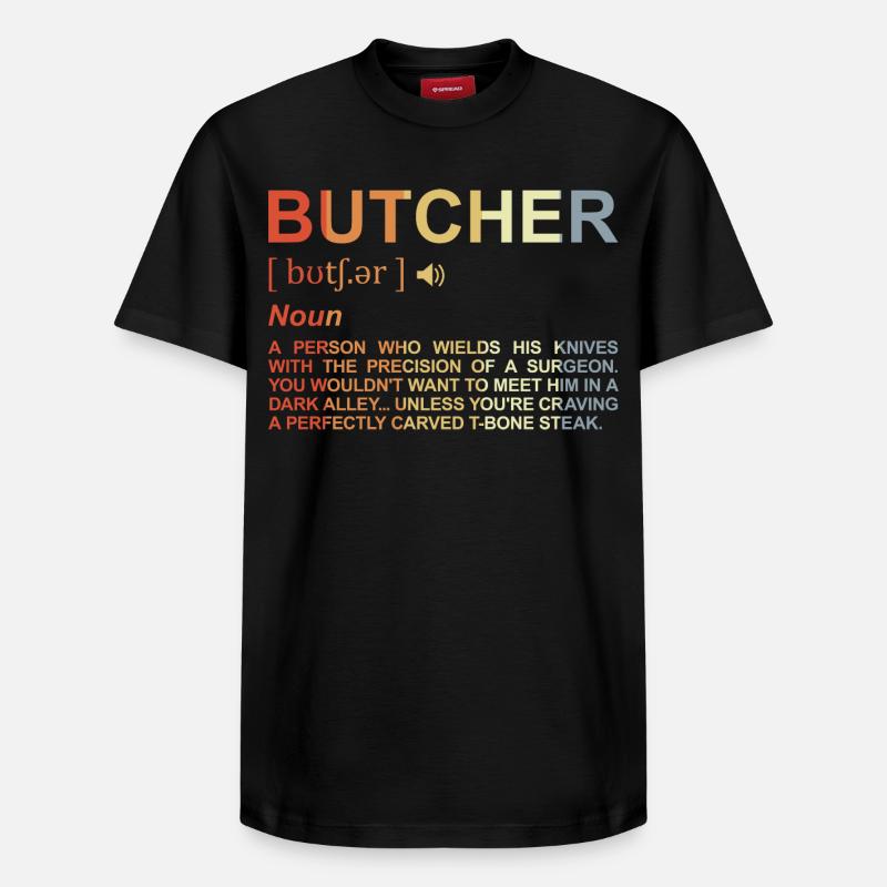Fleischer Begriff - Relaxed Unisex Supima Cotton T-Shirt – von SPREAD - Schwarz