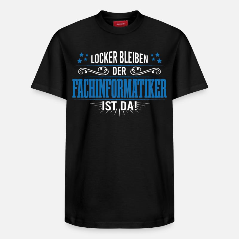 Fachinformatiker programmierer support admin - Relaxed Unisex Supima Cotton T-Shirt – von SPREAD - Schwarz