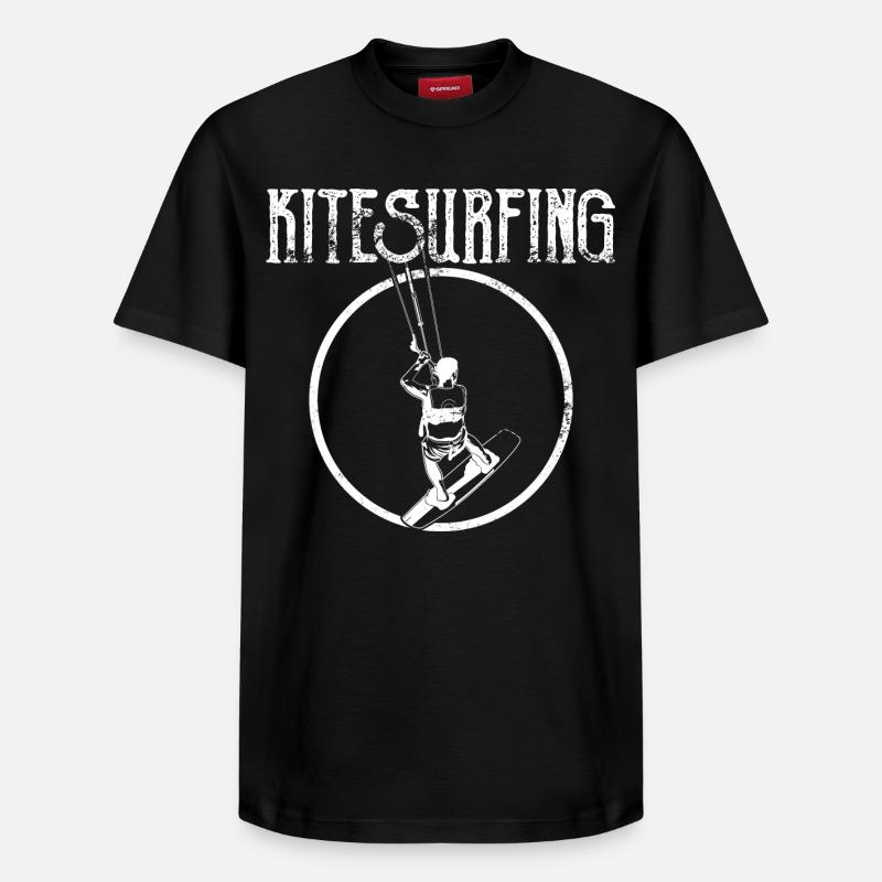 Kitesurfing - Relaxed Unisex Supima Cotton T-Shirt – by SPREAD - black