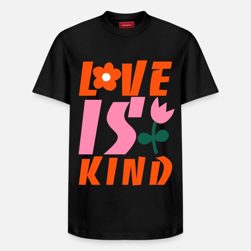 L’amour est bon - T-shirt unisexe décontracté en coton Supima – de SPREAD - noir