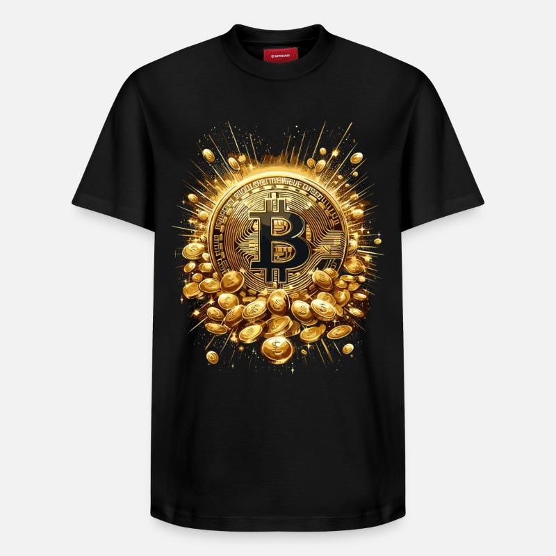 Explosion de Bitcoin Crypto Enthousiastes - T-shirt unisexe décontracté en coton Supima – de SPREAD - noir
