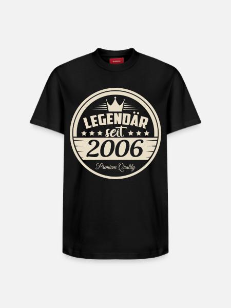 Legendär seit 2006 - Relaxed Unisex Supima Cotton T-Shirt – von SPREAD - Schwarz